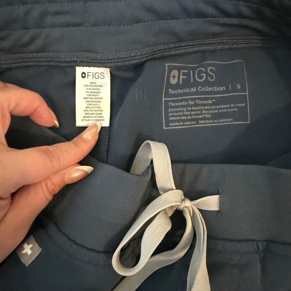 FIGS Zamora Jogger Scrub Pants Technical Collection Womens Navy Blue  Small - Picture 6 of 9